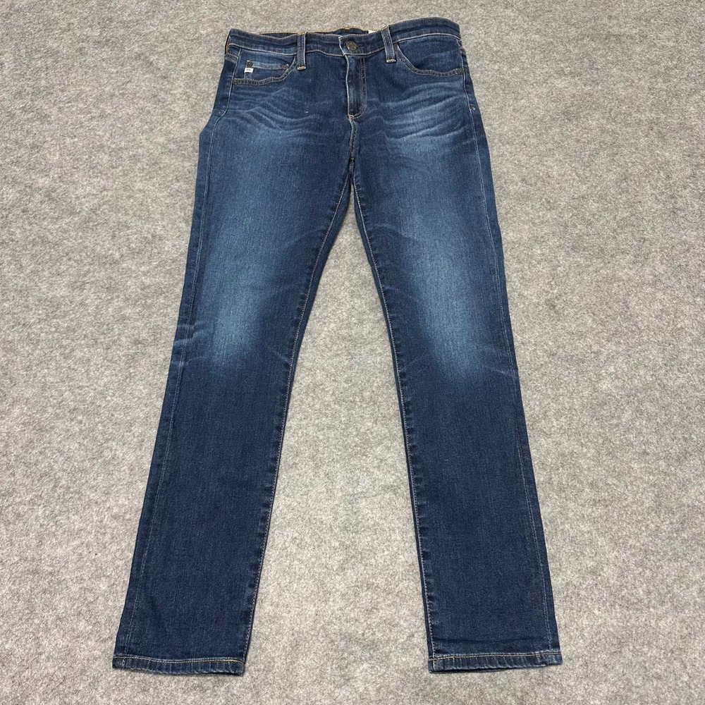 AG Adriano Goldschmied The Prima Ankle Jeans Women 27R Blue Cigarette Mid Rise